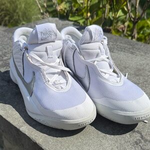 Nike White and Gray Athletic Shoes